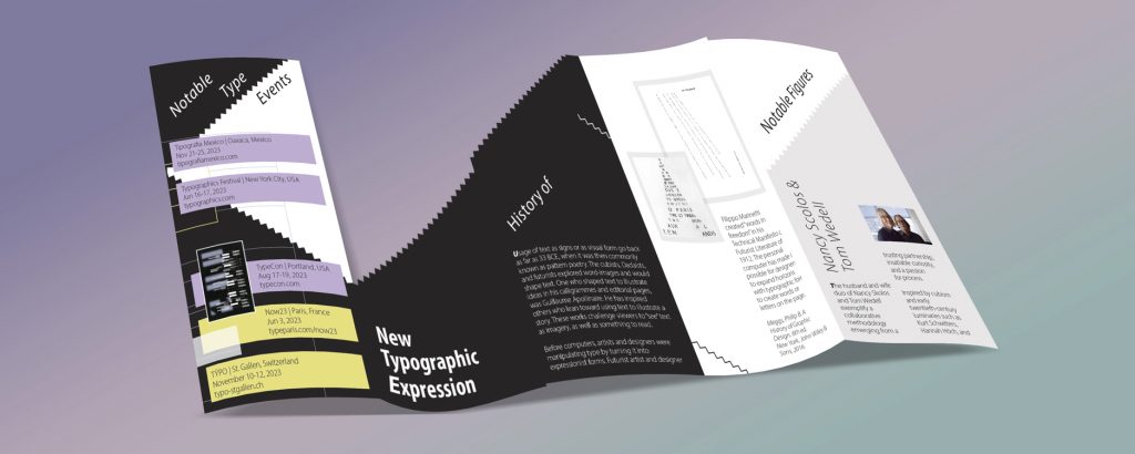 brochure front / outside
